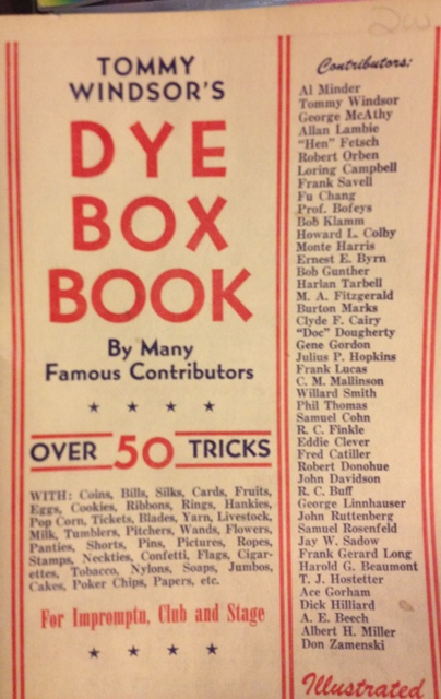 (image for) Dye Box Book - Tommy Windsor